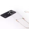 Evelatus Apple iPhone 11 Silicone Transparent with Necklace TPU Strap Gold