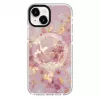 Evelatus Apple iPhone 15 PC+TPU dėklas su MagSafe - Marmuro rausvas