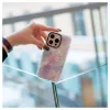 Evelatus Apple iPhone 15 Pro PC+TPU dėklas su MagSafe - Marmuro raštas, violetinė