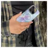 Evelatus Apple iPhone 15 Pro PC+TPU dėklas su MagSafe - Marmuro raštas, violetinė