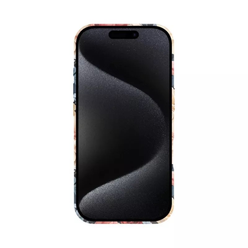 Evelatus Apple iPhone 16 plonas dėklas su MagSafe ir raudonu gėlių raštu