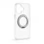 Evelatus Apple iPhone 17 hibridinis dėklas su MagSafe PC+TPU 360 metaliniu stoveliu, permatomas