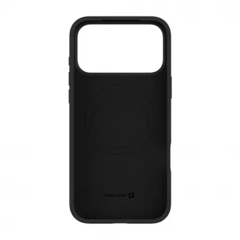 Evelatus Apple iPhone 18 Pro Max Premium MagSafe minkšto prisilietimo silikoninis dėklas, juodas