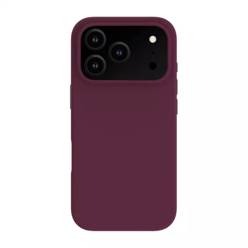 Evelatus Apple iPhone 18 Pro Max Premium MagSafe minkšto prisilietimo silikoninis dėklas Burgundy