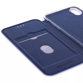 Evelatus Apple iPhone XR knygelės tipo dėklas tamsiai mėlynas