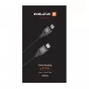 Evelatus Coiled USB-C į USB-C laidas 1,2 m 60W PD pintas juodas