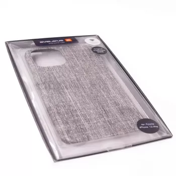 Evelatus Fabric Case, skirta Apple iPhone 12/12 Pro EFC01 - juoda