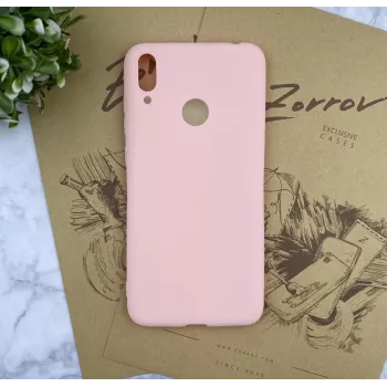 Evelatus Huawei Y7 2019 Nano Silicone Case Soft Touch TPU Pink Sand