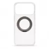 Evelatus Hybrid dėklas su MagSafe ir 360° metaliniu stoveliu, skirtas iPhone 17 Pro Max, permatomas