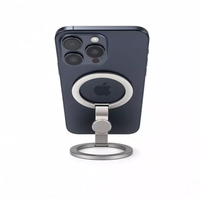 Evelatus Magnetinis telefono metalinis žiedas sidabrinis