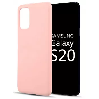 Evelatus Nano Silicone dėklas, skirtas Samsung Galaxy S20 - minkšto prisilietimo TPU, smėlio spalvos