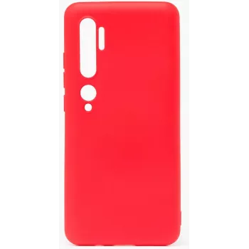 Evelatus Nano Silicone Case, skirta Xiaomi Mi Note 10 / Mi Note 10 Pro – Soft Touch TPU, raudona