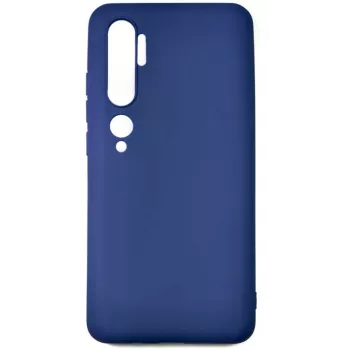 Evelatus Nano Silicone Case, skirta Xiaomi Mi Note 10 / Mi Note 10 Pro - Soft Touch TPU, tamsiai mėlyna