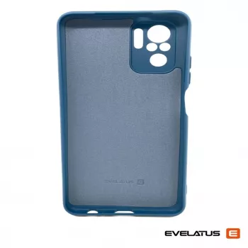 Evelatus Nano Silicone Case, skirtas Xiaomi Redmi Note 10 / Note 10S – tamsiai mėlyna (Navy Blue)