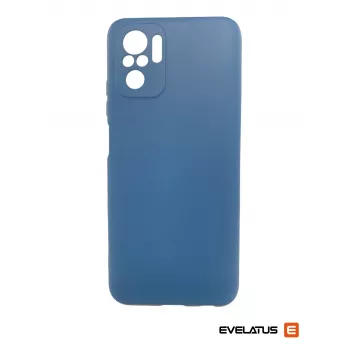 Evelatus Nano Silicone Case, skirtas Xiaomi Redmi Note 10 / Note 10S – tamsiai mėlyna (Navy Blue)