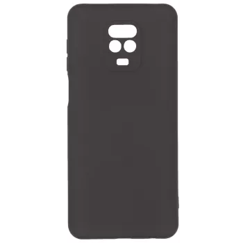 Evelatus Nano Silicone Soft Touch TPU Case, skirta Xiaomi Redmi Note 9 Pro / Redmi Note 9S, juoda