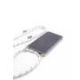 Evelatus Samsung A50 Dėklas su Virvute Baltos Juostelės Skaidrus