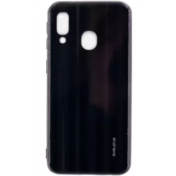 Evelatus Samsung Galaxy A10 Water Ripple Full Color Electroplating Tempered Glass Screen Protector Black