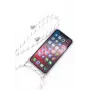 Evelatus Samsung Galaxy A10s Dėklas su Virvele Baltomis Juostomis Skaidrus