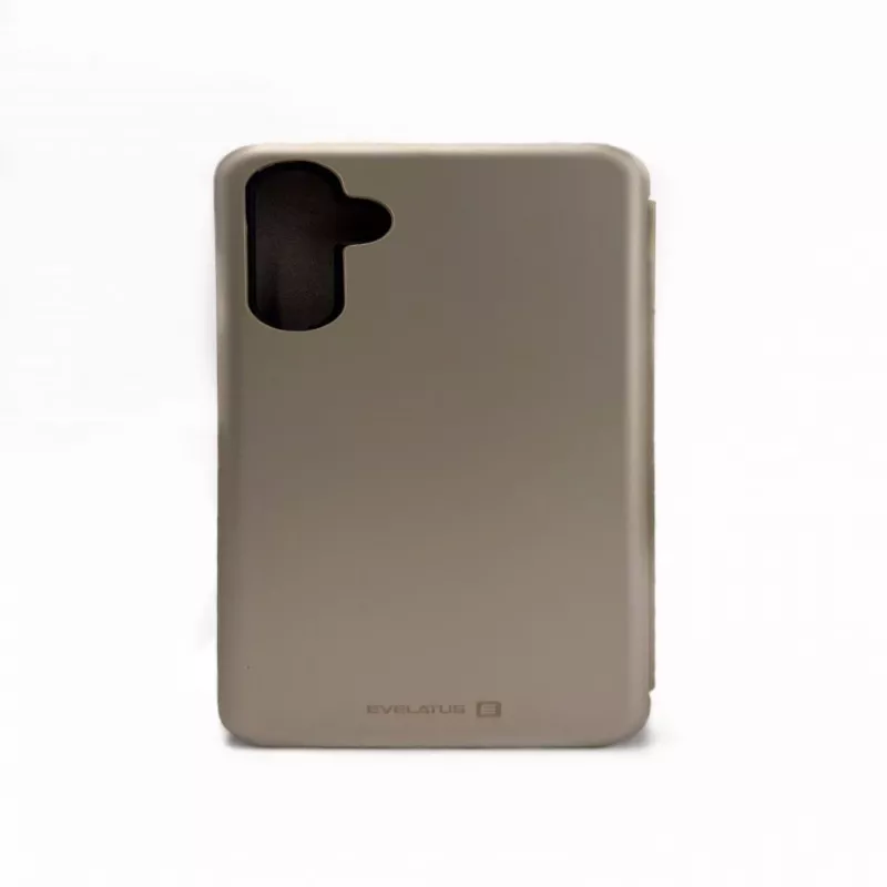 Evelatus Samsung Galaxy A14 5G knygos tipo dėklas auksinis