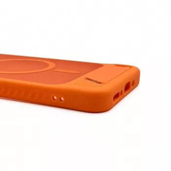 Evelatus Samsung Galaxy A17 4G / A17 5G guminis MagSafe dėklas su atrama, oranžinis