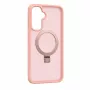 Evelatus Samsung Galaxy A17 4G / A17 5G Shield Case su MagSafe ir stovu, matinė šviesiai rožinė