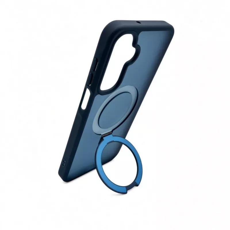 Evelatus Samsung Galaxy A17 4G / A17 5G Shield dėklas su MagSafe ir stoveliu, matinis mėlynas