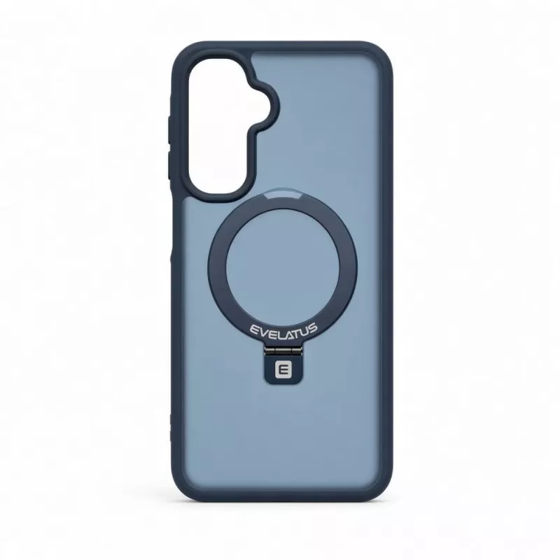 Evelatus Samsung Galaxy A17 4G / A17 5G Shield dėklas su MagSafe ir stoveliu, matinis mėlynas