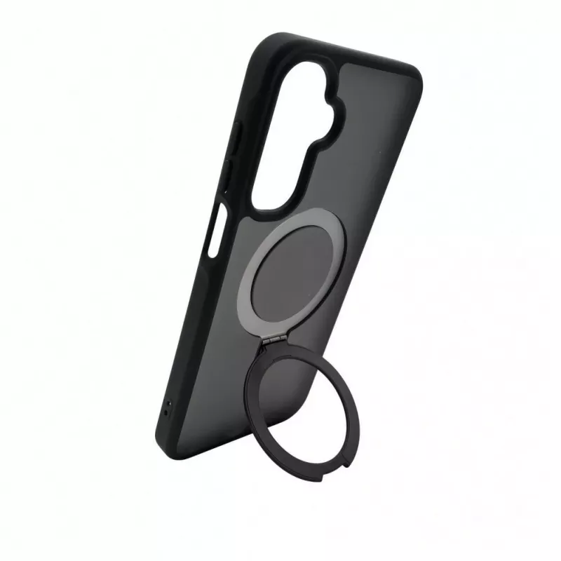 Evelatus Samsung Galaxy A17 4G / A17 5G apsauginis dėklas su MagSafe ir stoveliu, matinis juodas