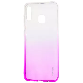 Evelatus Samsung Galaxy A20e Gradient TPU dėklas rožinės spalvos