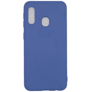 Evelatus Samsung Galaxy A20E Nano Silicone Case Soft Touch TPU tamsiai mėlyna