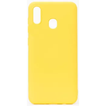 Evelatus Samsung Galaxy A20E Nano Silicone Case Soft Touch TPU Yellow