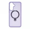 Evelatus Samsung Galaxy A37 / A36 Shield dėklas su MagSafe ir stovu, matinis alyvinis violetinis