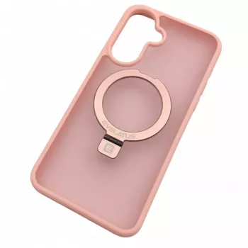 Evelatus Samsung Galaxy A37 / A36 Shield dėklas su MagSafe ir stovu, matinis šviesiai rožinis