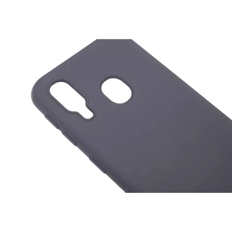 Evelatus Samsung Galaxy A40 Nano Silicone dėklas Soft Touch TPU juodos spalvos