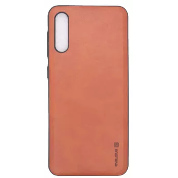 Evelatus Samsung Galaxy A50 Kuton Brown Wallet Case su atramėle