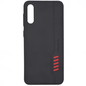 Evelatus Samsung Galaxy A50 Shooter Series Black Rugged Back Cover su Kickstand ir Žiediniu Laikikliu