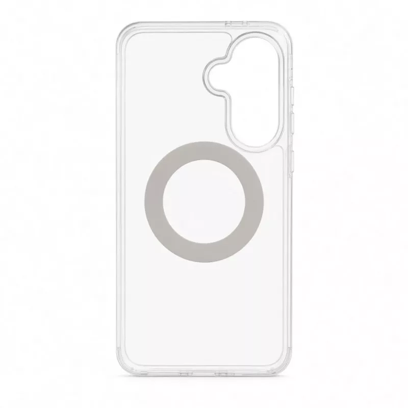 Evelatus Samsung Galaxy A57 Hybrid dėklas su MagSafe PC+TPU 360 metaliniu stoveliu, permatomas