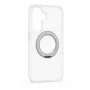 Evelatus Samsung Galaxy A57 Hybrid dėklas su MagSafe PC+TPU 360 metaliniu stoveliu, permatomas