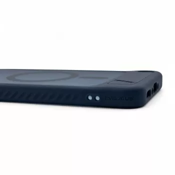 Evelatus Samsung Galaxy A57 guminė danga su MagSafe ir stoveliu dėklas, tamsiai mėlynas