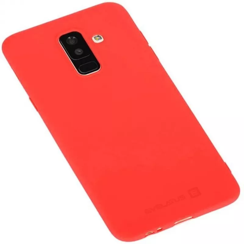 Evelatus Samsung Galaxy A6 Plus 2018 Nano Silicone Case Soft Touch TPU Red