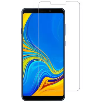 Evelatus Samsung Galaxy A9 2018 0,33mm Flat Clear Tempered Glass Screen Protector with Japan Glue, Anti-Static