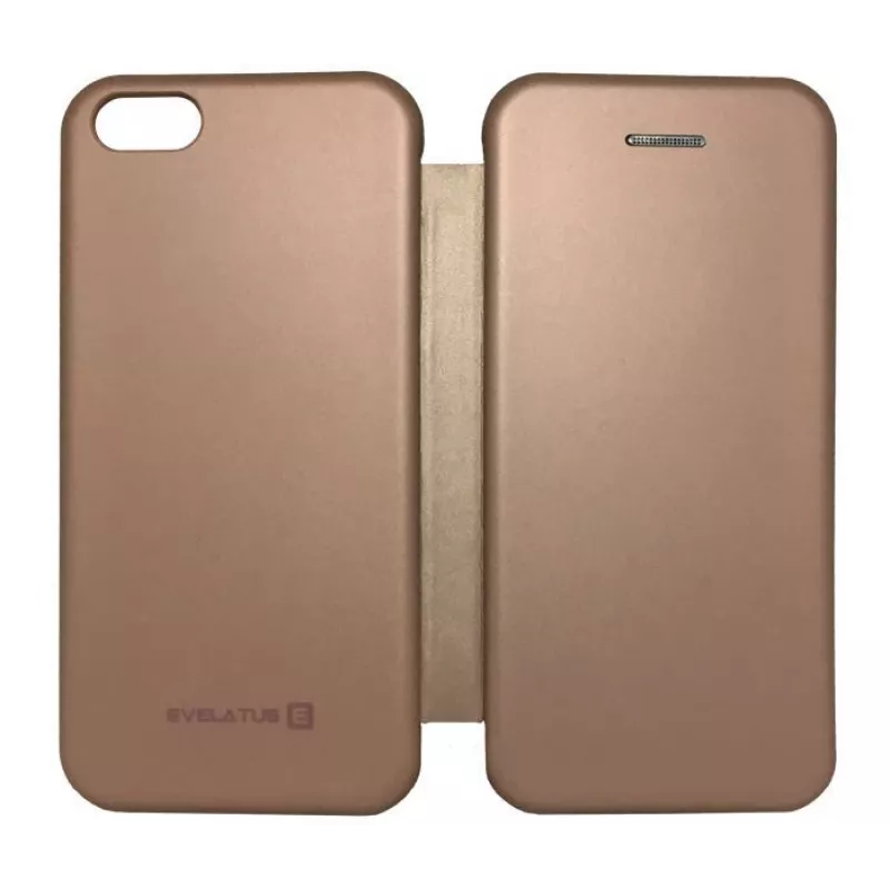 Evelatus Samsung Galaxy J6 (2018) knygelės tipo dėklas Rožinis auksas