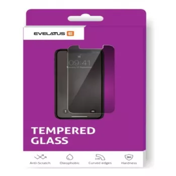 Evelatus Samsung Galaxy J7 (2017) J730 0,33mm Flat Clear Tempered Glass Screen Protector with Japan Glue, Anti-Static