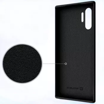 Evelatus Samsung Galaxy Note 10 Plus Premium Soft Touch silikoninis dėklas, juodas