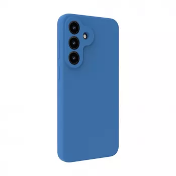 Evelatus Samsung Galaxy S26 FE Premium magnetinis minkšto prisilietimo silikoninis dėklas, tamsiai mėlynas
