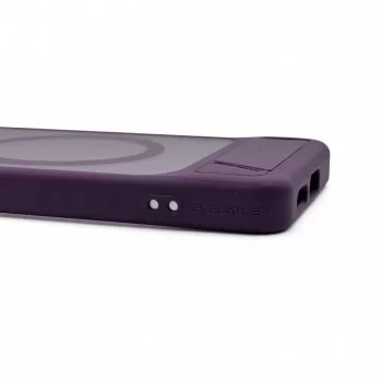 Evelatus Samsung Galaxy S26 guminis dėklas su MagSafe ir kojelėmis, violetinis