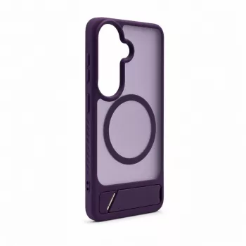 Evelatus Samsung Galaxy S26 guminis dėklas su MagSafe ir kojelėmis, violetinis