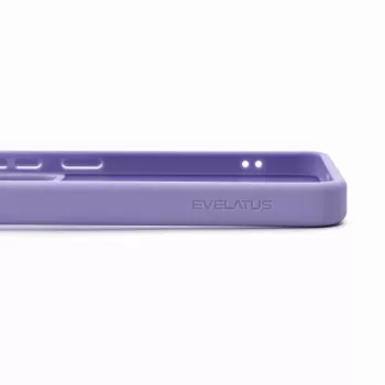 Evelatus Samsung Galaxy S26 Shield dėklas su MagSafe ir atrama, matinis žiedas, levandų violetinė