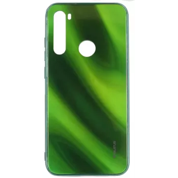 Evelatus Water Ripple Full Color Electroplating Tempered Glass Case, skirta Xiaomi Redmi Note 8 / Redmi Note 8 2021 – žalia